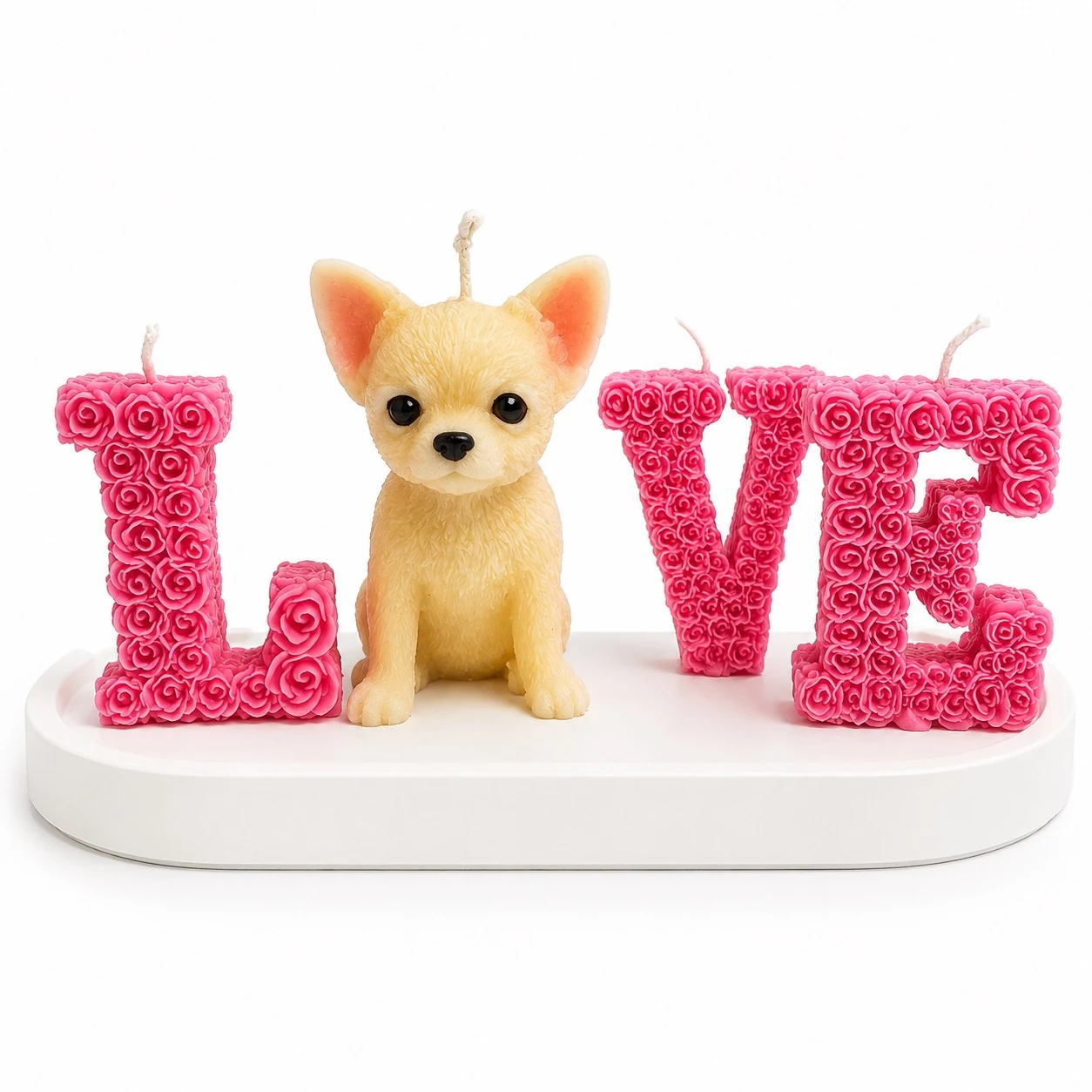 LOVE Chihuahua con Base