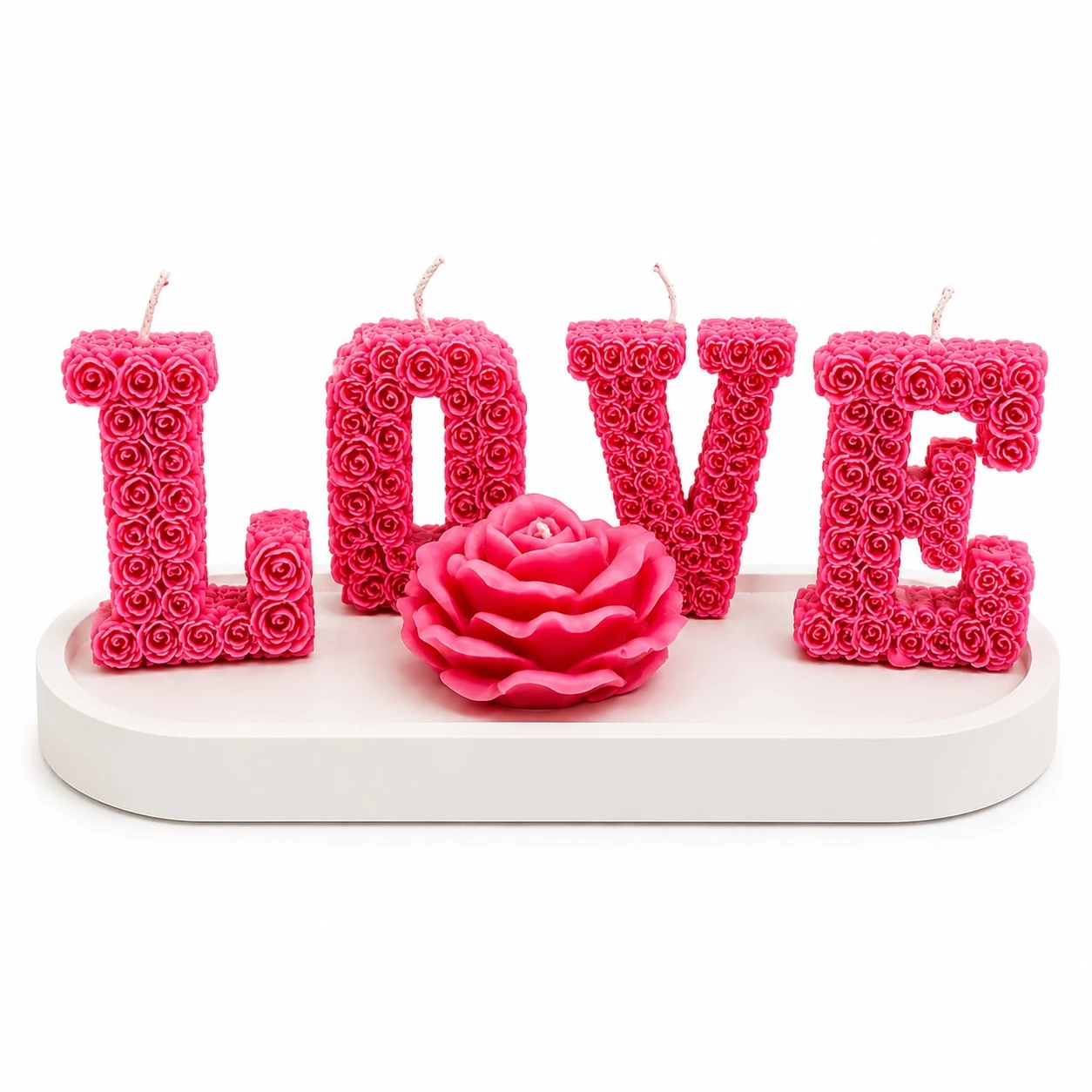 LOVE Rosa con Base
