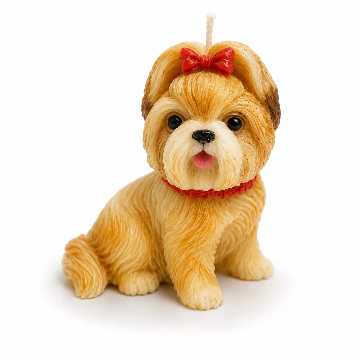 Shih Tzu with Red Bow