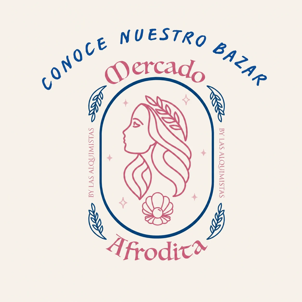 Cartel del bazar Mercado Afrodita by Las Alquimistas